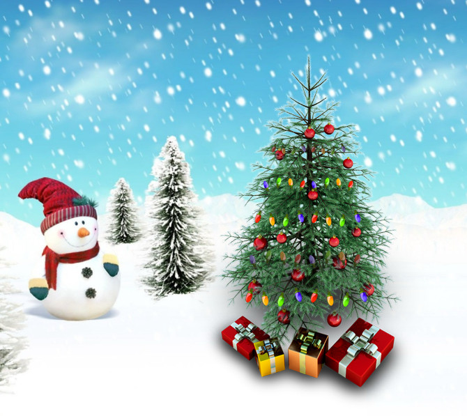 Mini Christmas Tree (animated)_XWidget Download WebSite. Live Wallpaper
