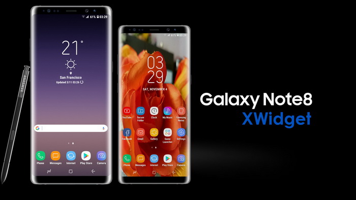Samsung Galaxy Note 8_XWidget Download WebSite. Live Wallpaper ,Widget,gadget,dashboard,rainmeter,dock,weather,customization