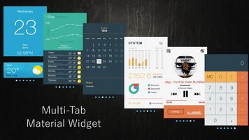 MultiTab Material Widget_XWidget Download WebSite. Live Wallpaper ...